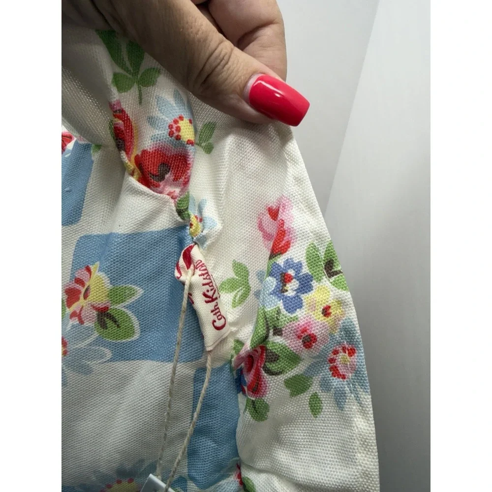 Cath Kidston Of London Pillow Set of 3- Floral Blue Check Rose & Strawberry